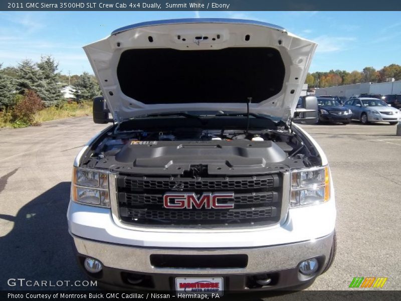 Summit White / Ebony 2011 GMC Sierra 3500HD SLT Crew Cab 4x4 Dually