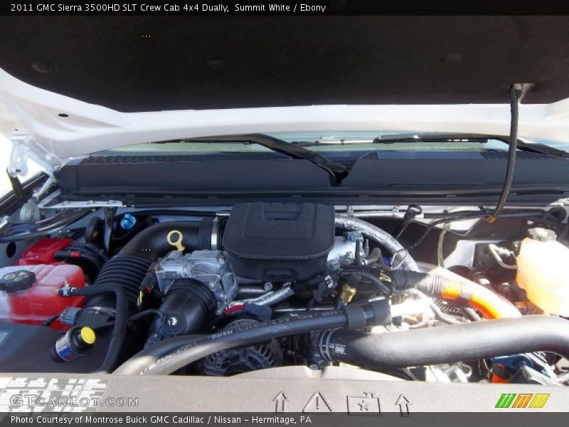  2011 Sierra 3500HD SLT Crew Cab 4x4 Dually Engine - 6.6 Liter OHV 32-Valve Duramax Turbo-Diesel V8