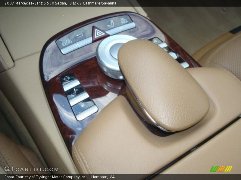 Black / Cashmere/Savanna 2007 Mercedes-Benz S 550 Sedan