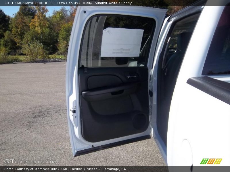 Summit White / Ebony 2011 GMC Sierra 3500HD SLT Crew Cab 4x4 Dually