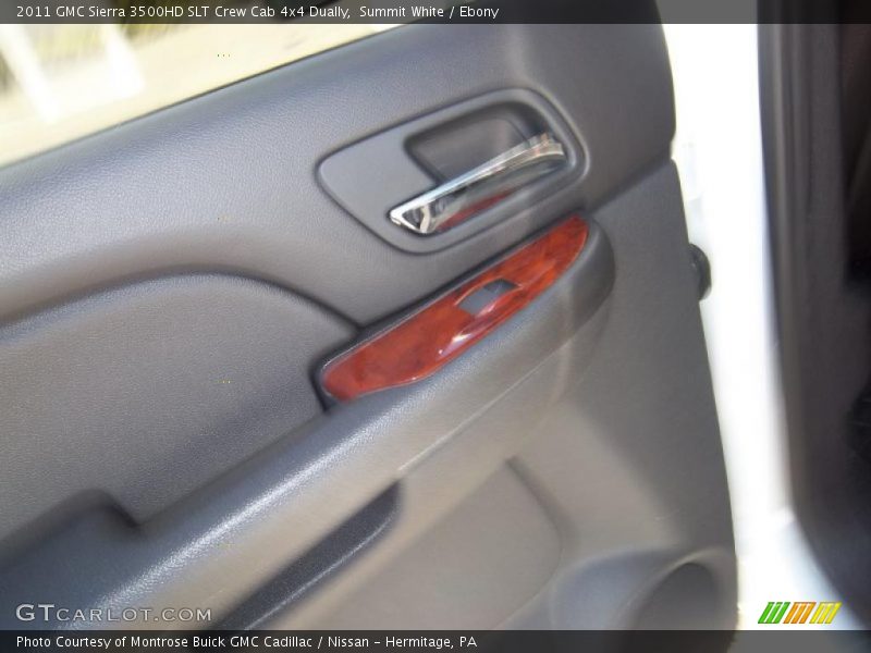 Summit White / Ebony 2011 GMC Sierra 3500HD SLT Crew Cab 4x4 Dually