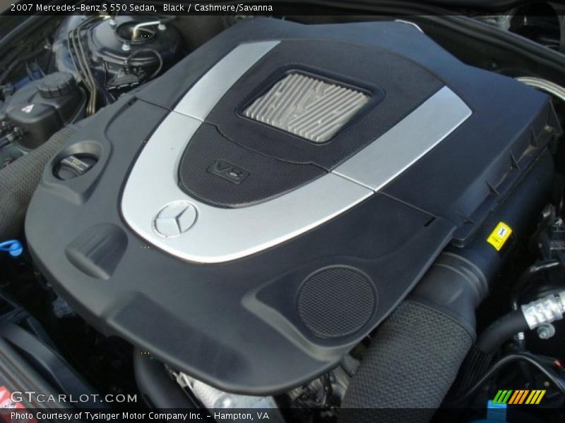 Black / Cashmere/Savanna 2007 Mercedes-Benz S 550 Sedan