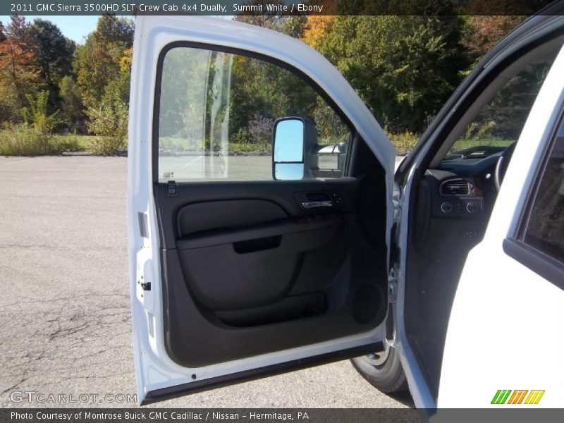 Summit White / Ebony 2011 GMC Sierra 3500HD SLT Crew Cab 4x4 Dually