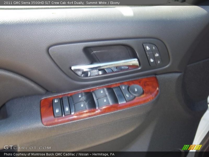 Summit White / Ebony 2011 GMC Sierra 3500HD SLT Crew Cab 4x4 Dually