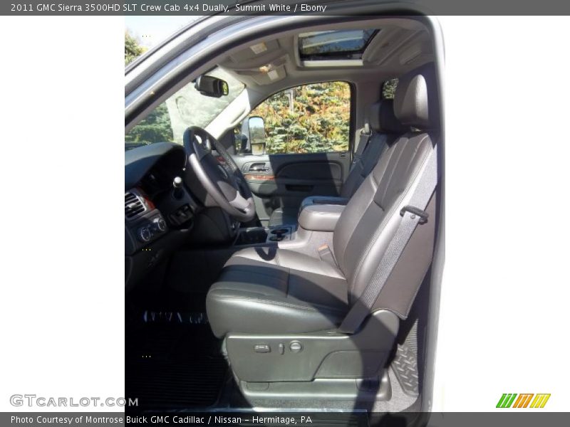 Summit White / Ebony 2011 GMC Sierra 3500HD SLT Crew Cab 4x4 Dually