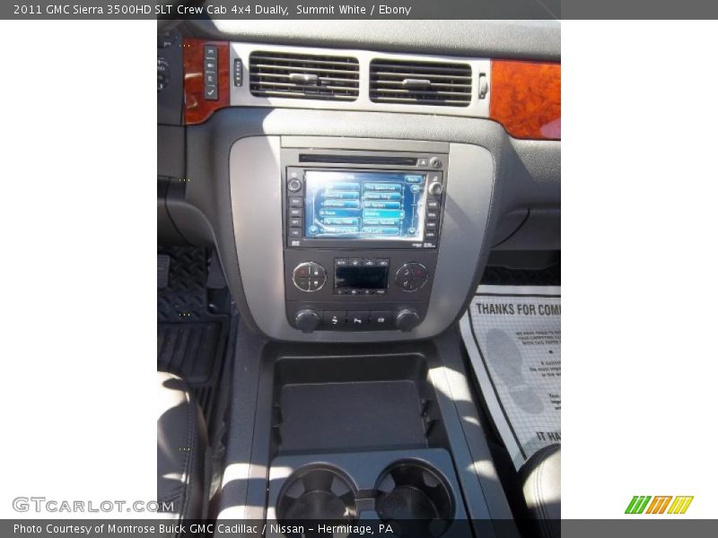 Summit White / Ebony 2011 GMC Sierra 3500HD SLT Crew Cab 4x4 Dually