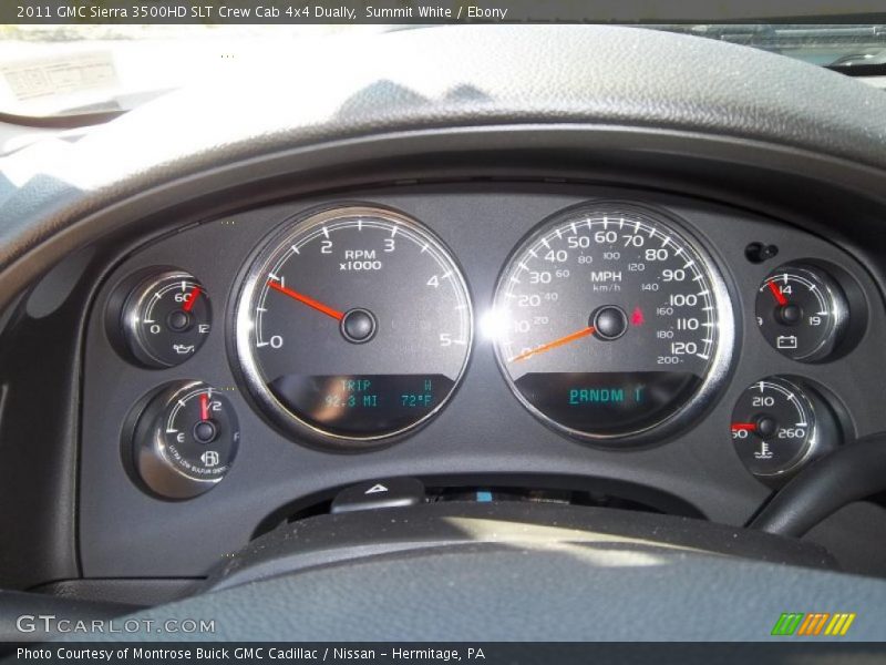  2011 Sierra 3500HD SLT Crew Cab 4x4 Dually SLT Crew Cab 4x4 Dually Gauges