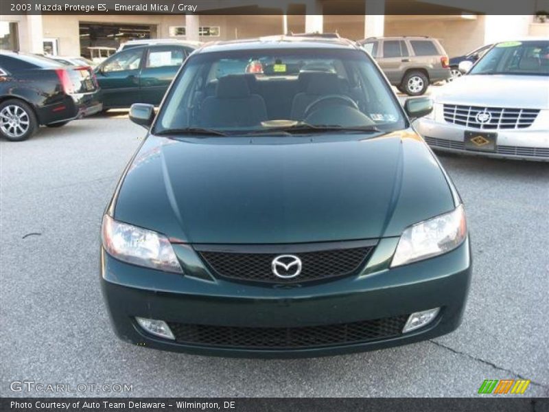 Emerald Mica / Gray 2003 Mazda Protege ES