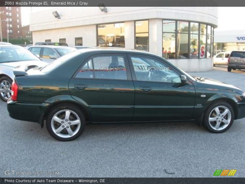 Emerald Mica / Gray 2003 Mazda Protege ES