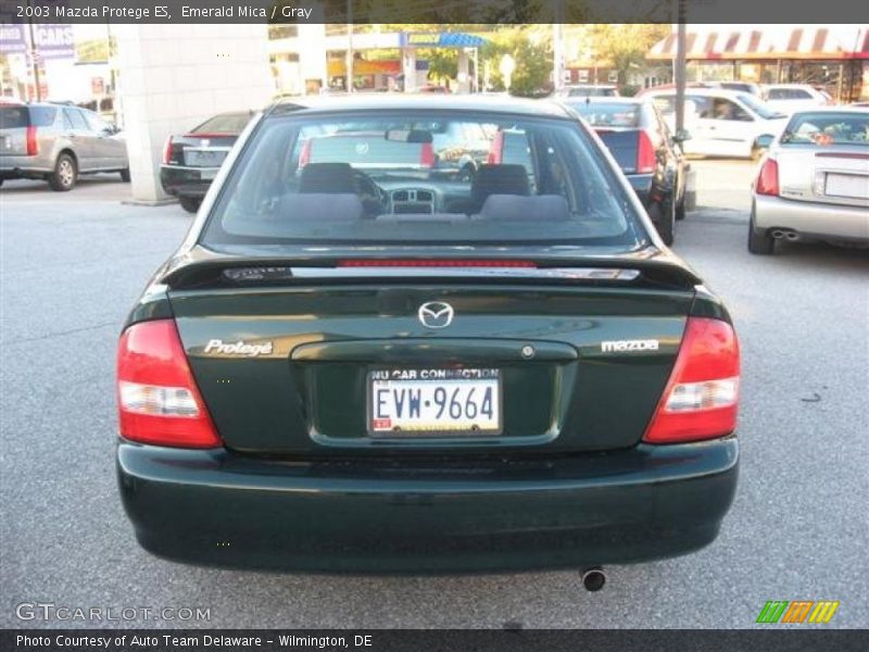 Emerald Mica / Gray 2003 Mazda Protege ES