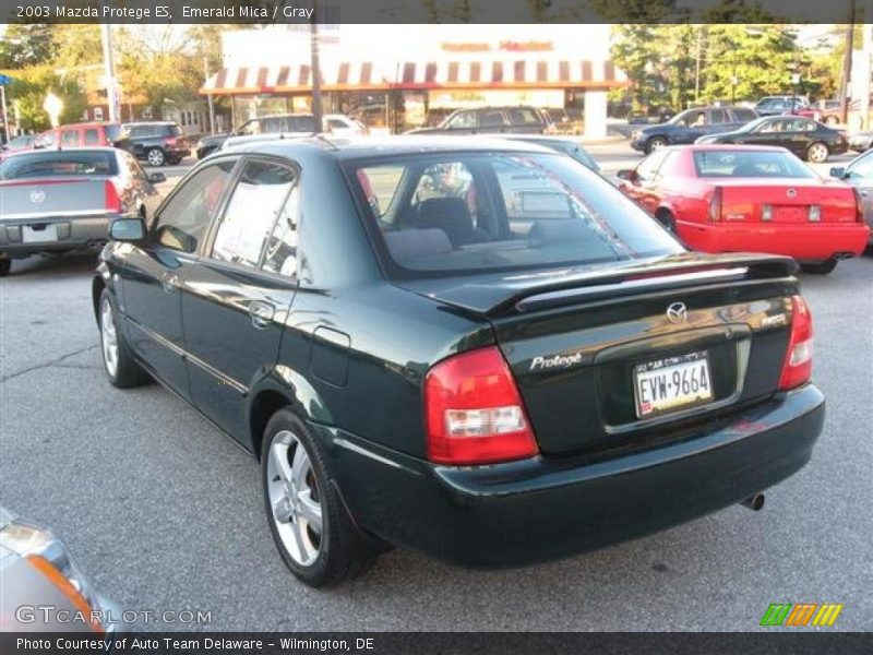 Emerald Mica / Gray 2003 Mazda Protege ES