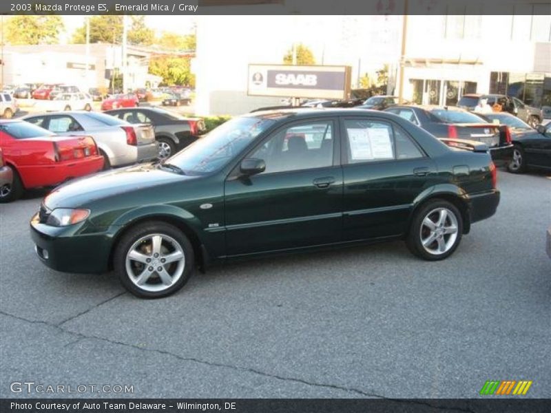 Emerald Mica / Gray 2003 Mazda Protege ES