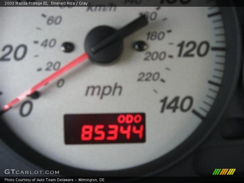 Emerald Mica / Gray 2003 Mazda Protege ES