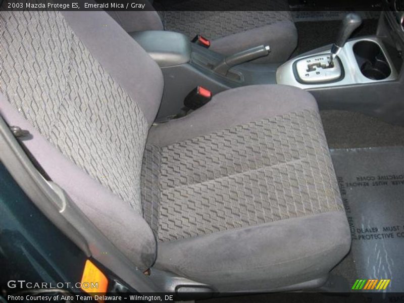 Emerald Mica / Gray 2003 Mazda Protege ES