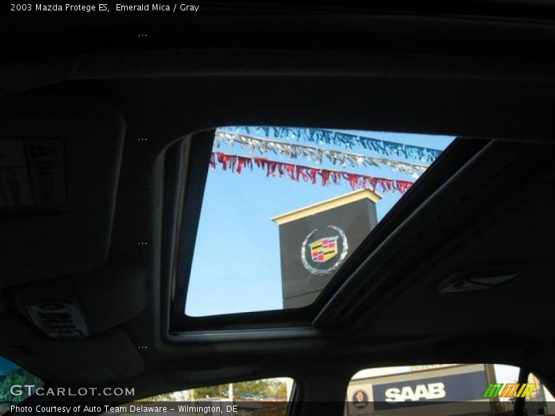 Emerald Mica / Gray 2003 Mazda Protege ES