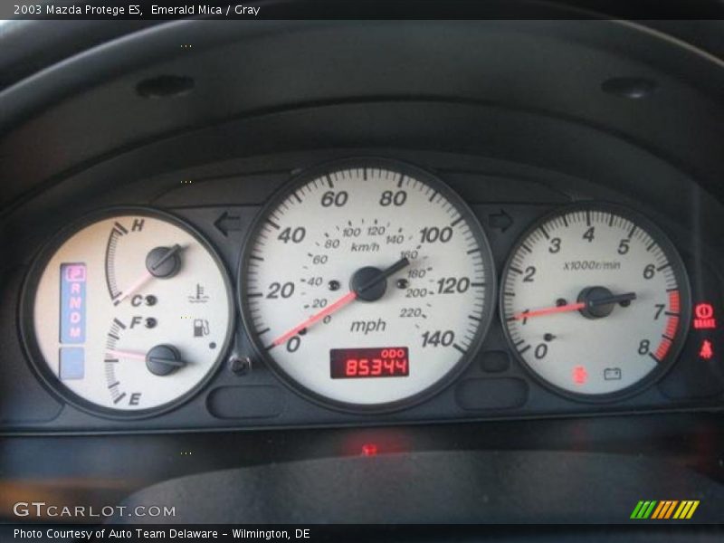 Emerald Mica / Gray 2003 Mazda Protege ES