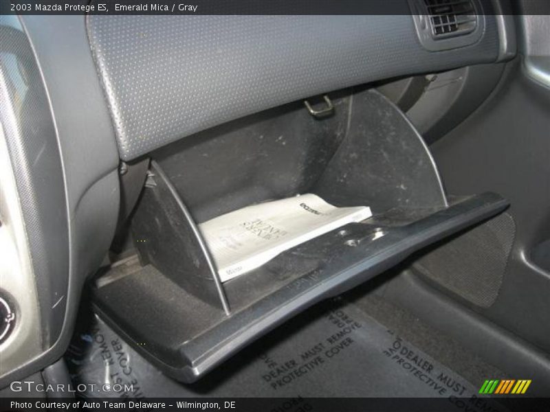 Emerald Mica / Gray 2003 Mazda Protege ES