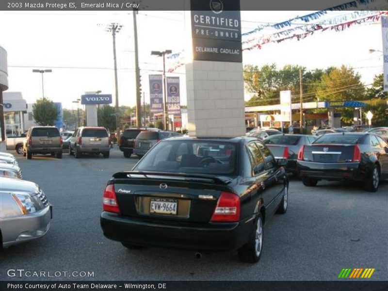 Emerald Mica / Gray 2003 Mazda Protege ES