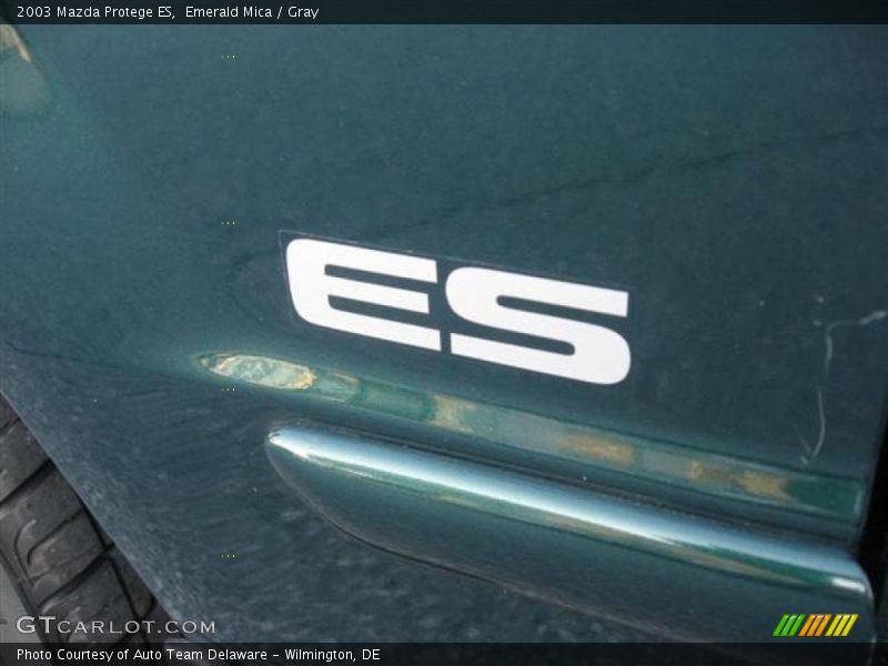 Emerald Mica / Gray 2003 Mazda Protege ES