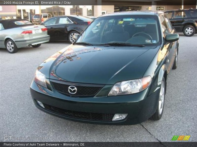 Emerald Mica / Gray 2003 Mazda Protege ES