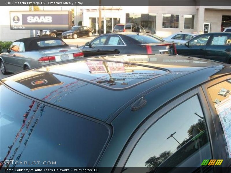 Emerald Mica / Gray 2003 Mazda Protege ES