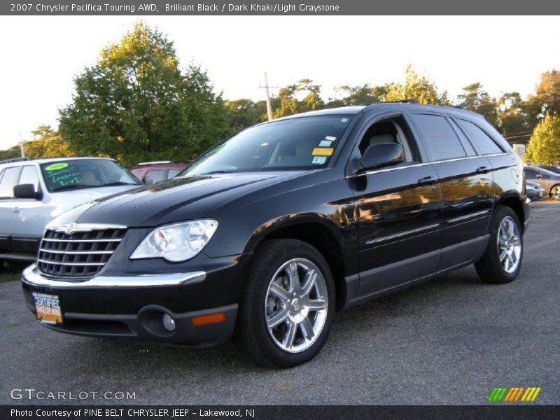 Brilliant Black / Dark Khaki/Light Graystone 2007 Chrysler Pacifica Touring AWD