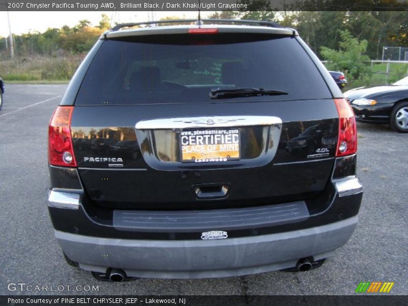 Brilliant Black / Dark Khaki/Light Graystone 2007 Chrysler Pacifica Touring AWD