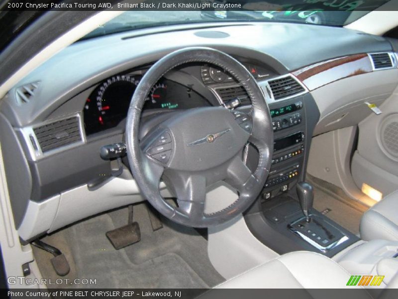 Brilliant Black / Dark Khaki/Light Graystone 2007 Chrysler Pacifica Touring AWD