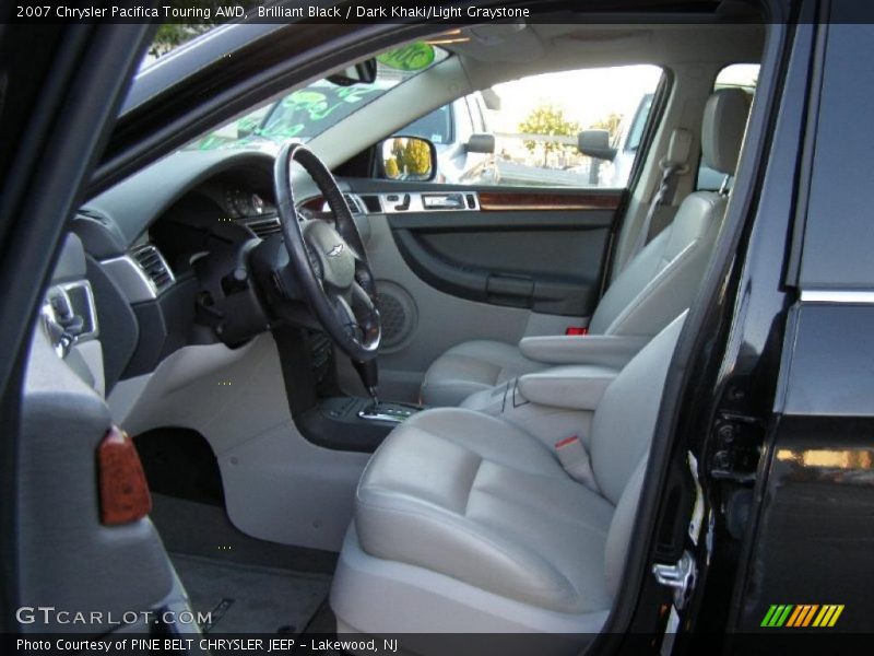 Brilliant Black / Dark Khaki/Light Graystone 2007 Chrysler Pacifica Touring AWD