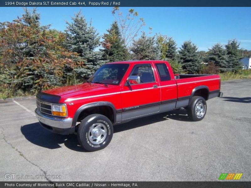 Poppy Red / Red 1994 Dodge Dakota SLT Extended Cab 4x4