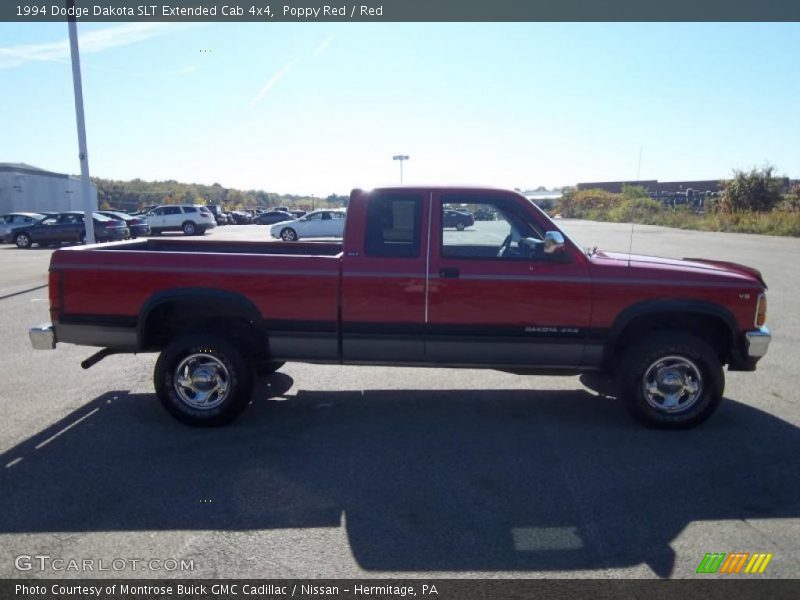 Poppy Red / Red 1994 Dodge Dakota SLT Extended Cab 4x4