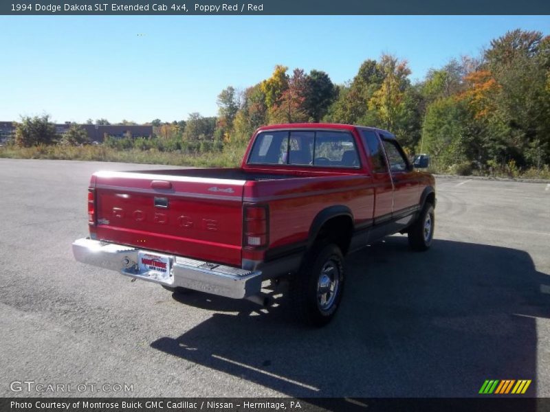 Poppy Red / Red 1994 Dodge Dakota SLT Extended Cab 4x4