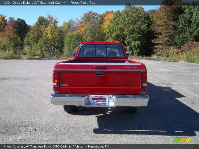 Poppy Red / Red 1994 Dodge Dakota SLT Extended Cab 4x4