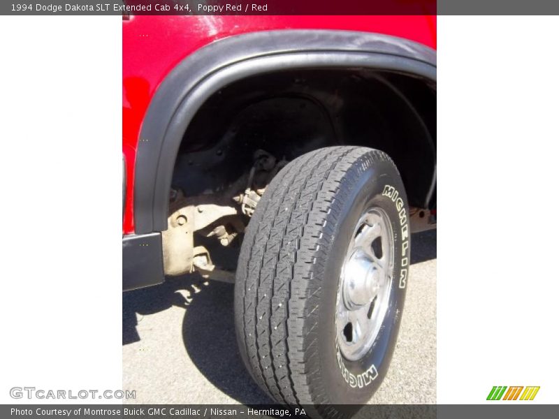 Poppy Red / Red 1994 Dodge Dakota SLT Extended Cab 4x4