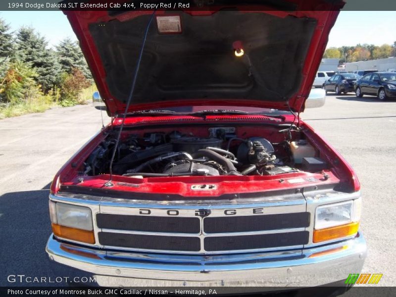 Poppy Red / Red 1994 Dodge Dakota SLT Extended Cab 4x4