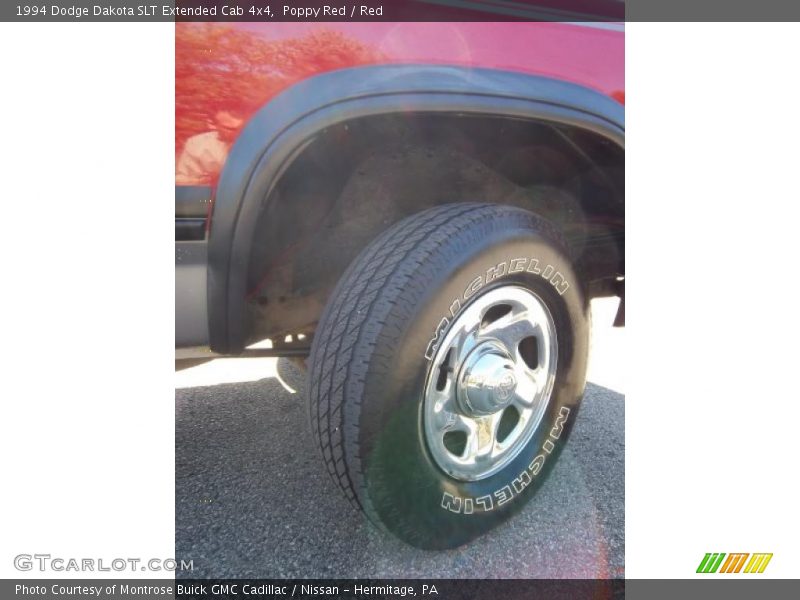Poppy Red / Red 1994 Dodge Dakota SLT Extended Cab 4x4