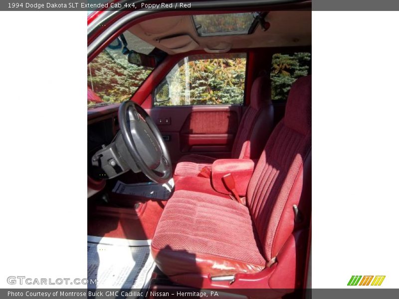 Poppy Red / Red 1994 Dodge Dakota SLT Extended Cab 4x4