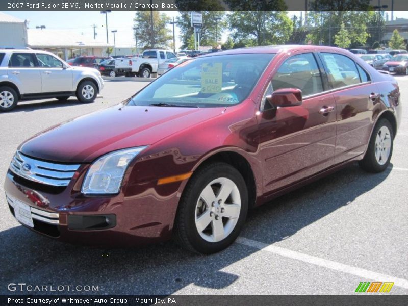 Merlot Metallic / Charcoal Black 2007 Ford Fusion SE V6