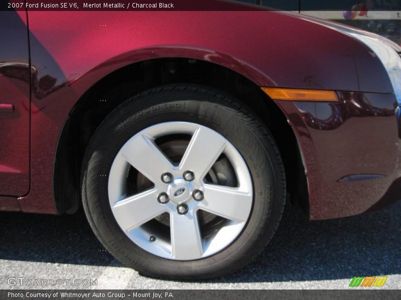 Merlot Metallic / Charcoal Black 2007 Ford Fusion SE V6