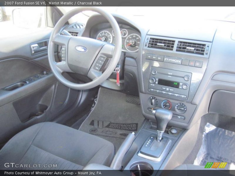Merlot Metallic / Charcoal Black 2007 Ford Fusion SE V6