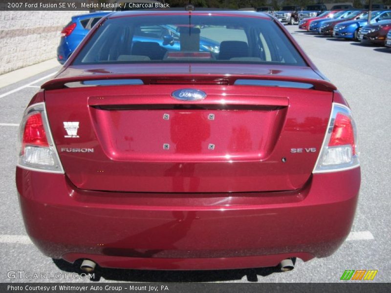 Merlot Metallic / Charcoal Black 2007 Ford Fusion SE V6