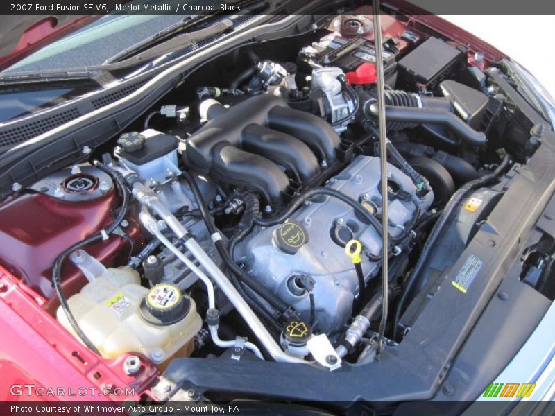Merlot Metallic / Charcoal Black 2007 Ford Fusion SE V6