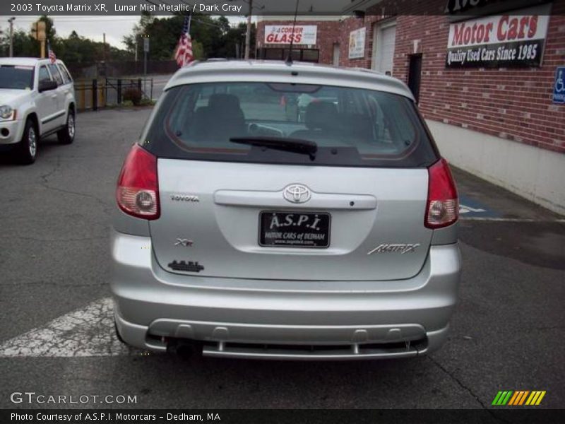 Lunar Mist Metallic / Dark Gray 2003 Toyota Matrix XR