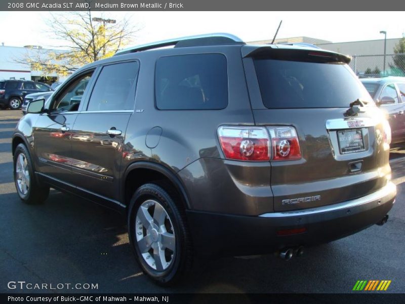 Medium Brown Metallic / Brick 2008 GMC Acadia SLT AWD