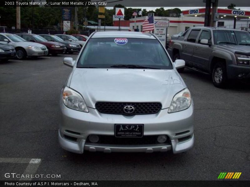 Lunar Mist Metallic / Dark Gray 2003 Toyota Matrix XR