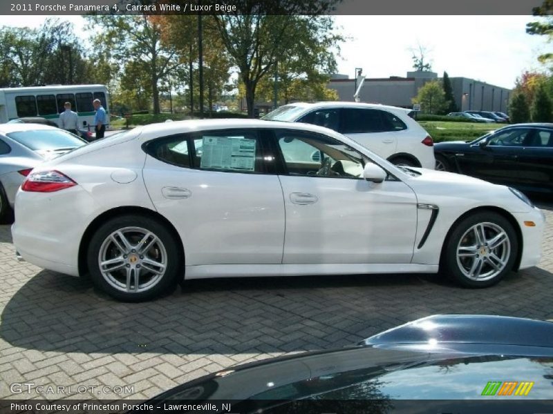 Carrara White / Luxor Beige 2011 Porsche Panamera 4