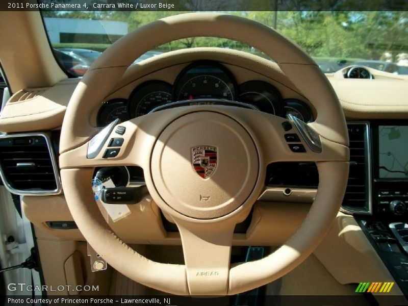 Carrara White / Luxor Beige 2011 Porsche Panamera 4