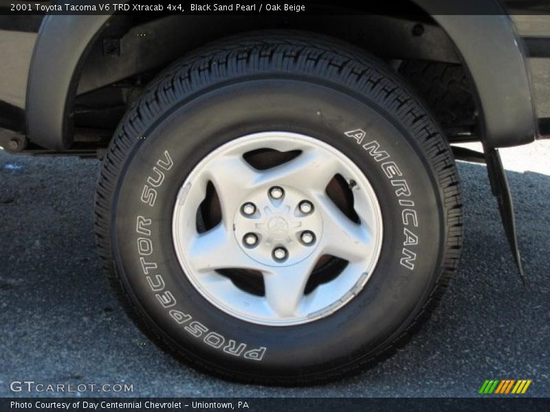 Black Sand Pearl / Oak Beige 2001 Toyota Tacoma V6 TRD Xtracab 4x4