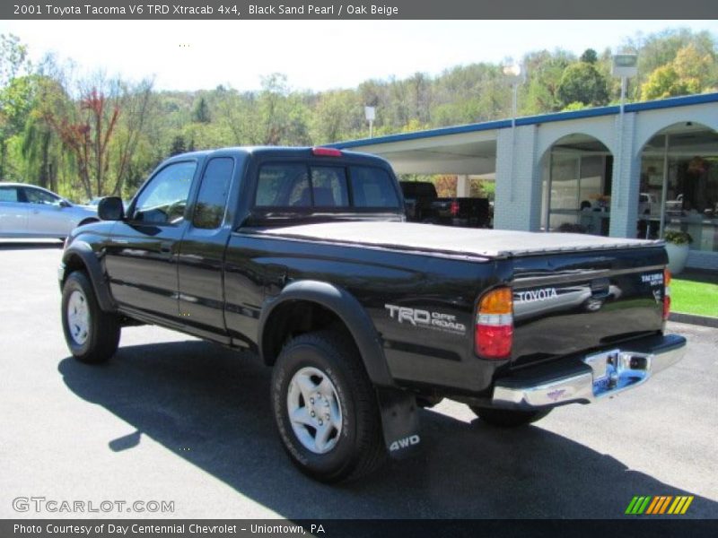 Black Sand Pearl / Oak Beige 2001 Toyota Tacoma V6 TRD Xtracab 4x4