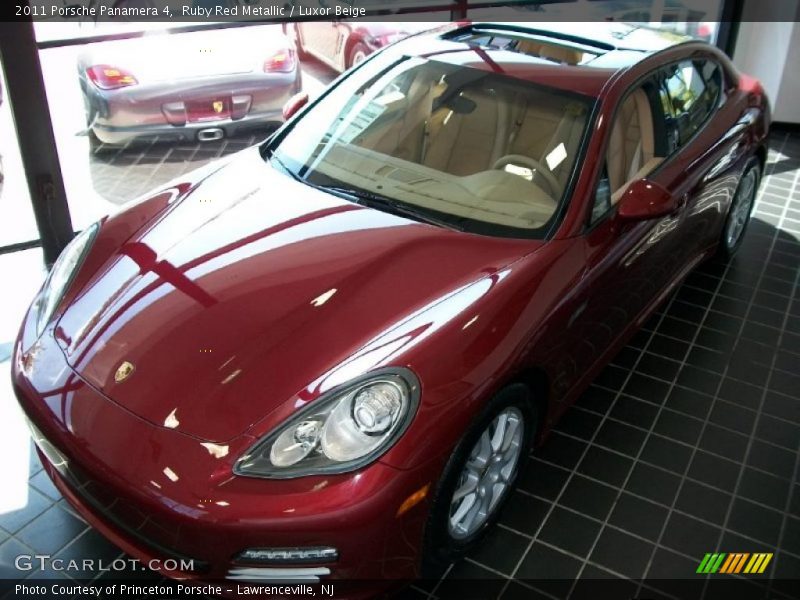 Ruby Red Metallic / Luxor Beige 2011 Porsche Panamera 4